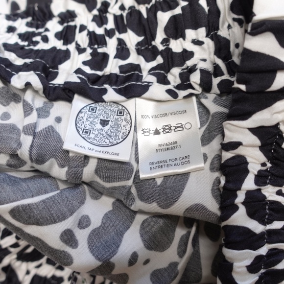 Revolve Lita By Ciara Viscose Pants Cheetah print black white size XXS NWOT $248 - Picture 9 of 10